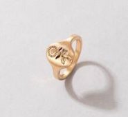 Floral Engraved Ring