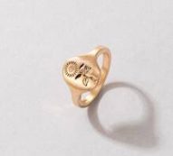 Floral Engraved Ring