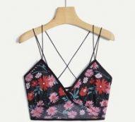 Floral Graphic Crop Cami