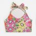 Floral Graphic Crop Halter Top