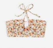 Floral Graphic Crop Halter Top