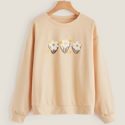 Floral Graphic Drop Shoulder Sweatshirt