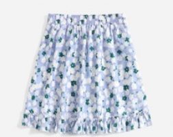 Floral Graphic Frill Skirt