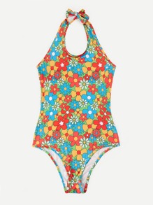 Floral Graphic Knot Bodysuit