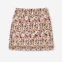 Floral Graphic Mesh Skirt