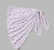 Floral Knot Waist Cover Up Skirt