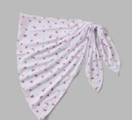 Floral Knot Waist Cover Up Skirt