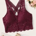 Floral Lace Criss Cross Bralette