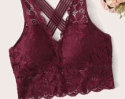 Floral Lace Criss Cross Bralette