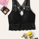 Floral Lace Criss Cross Bralette