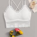 Floral Lace Crisscross Bralette