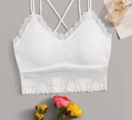 Floral Lace Crisscross Bralette