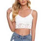 Floral Lace Longline Bralette