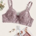 Floral Lace Push Up Bra