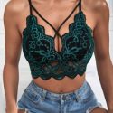 Floral Lace Scallop Trim Bralette