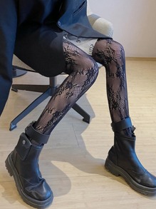 Floral Lace Tights