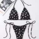 Floral Pattern Bikini Swimsuit