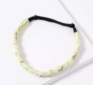 Floral Pattern Braided Hair Band