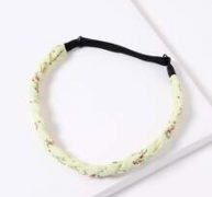 Floral Pattern Braided Hair Band