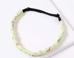 Floral Pattern Braided Hair Band