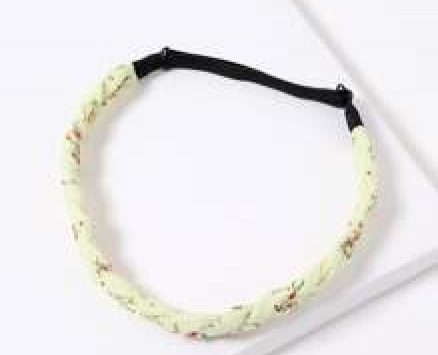 Floral Pattern Braided Hair Band