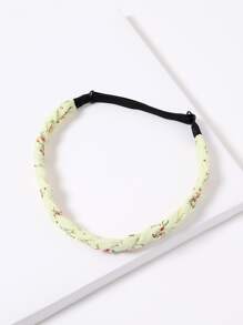 Floral Pattern Braided Hair Band