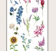 Floral Pattern Tattoo Sticker