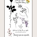 Floral Pattern Tattoo Sticker