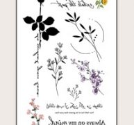 Floral Pattern Tattoo Sticker
