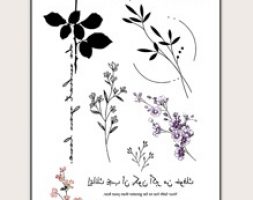 Floral Pattern Tattoo Sticker