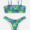 Floral Print Bikini Swimsuit