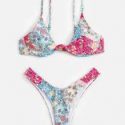 Floral Print Bikini Swimsuit