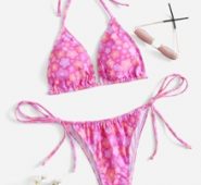 Floral Print Bikini Swimsuit