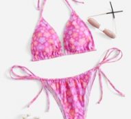 Floral Print Bikini Swimsuit