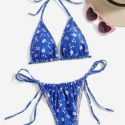 Floral Print Bikini Swimsuit