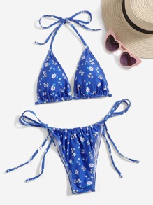 Floral Print Bikini Swimsuit