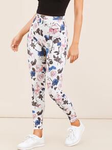 Floral Print Leggings