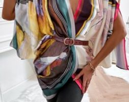 Floral Print Open Front Kimono