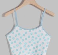 Floral Print Ringer Crop Cami