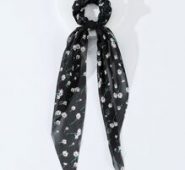 Floral Print Scarf Hair Tie