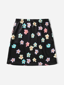 Floral Print Skirt