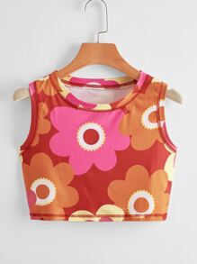 Floral Print Tank Top