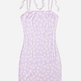 Floral Print Tie Shoulder Dress