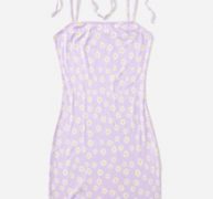 Floral Print Tie Shoulder Dress