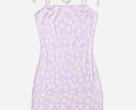 Floral Print Tie Shoulder Dress