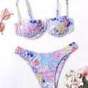 Floral Push Up Bikini Swimsuit