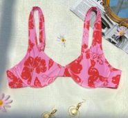Floral Push Up Bikini Top