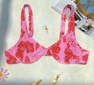 Floral Push Up Bikini Top