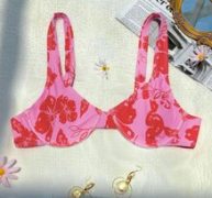 Floral Push Up Bikini Top
