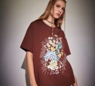 Floral & Butterfly Graphic Tee